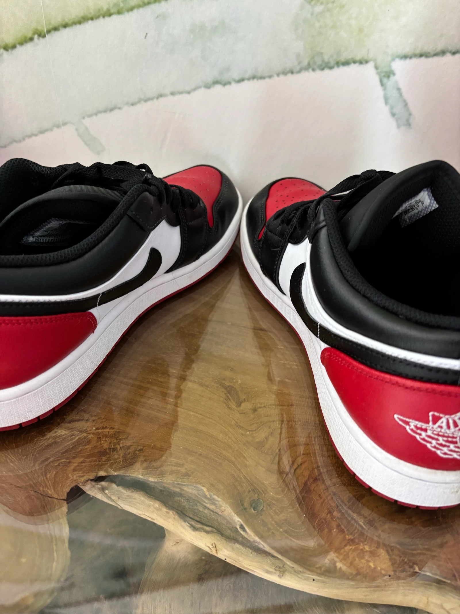 Zapatillas Nike Air Jordan 1 bajas rojas negras blancas – photo 5